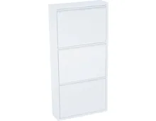 Schuhschrank Berry Metall weiss 51 x 103 x 15 cm