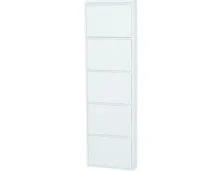 Schuhschrank Berry Metall weiss 51 x 169 x 15 cm