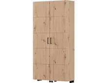 Schuhschrank Islay 92 x 185 cm Artisan Eiche