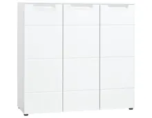 Schuhschrank Mailand Dekor weiss 101 x 99 x 35 cm