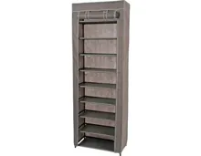 Schuhschrank Maxi Vliesstoff grau 61 x 172 x 30 cm