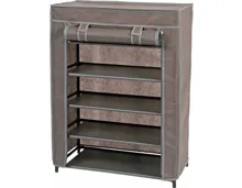 Schuhschrank Midi Vliesstoff grau 60 x 80 x 30 cm
