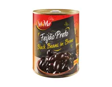 Schwarze Bohnen gekocht
