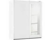 Schwebetürenschrank Abraxxas, 181 x 121 x 62 cm, mit Spiegel, dimmbare LED-Beleuchtung weiss