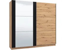 Schwebetürenschrank Sardinia Dekor Eiche Artisan 217 x 210 x 62,5 cm, mit Spiegel