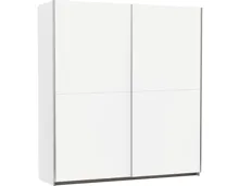 Schwebetürenschrank Saturn Dekor 175 x 191 x 59 cm weiss