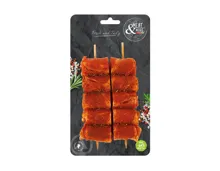 Schweinshals Spiess mariniert