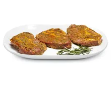 Schweinshalssteak mariniert