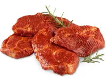 Schweinshalssteaks mariniert, IP-SUISSE