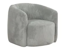 Sessel Alken, Cordstoff grau, drehbar