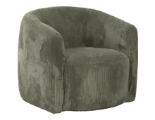 Sessel Alken, Cordstoff grün, drehbar