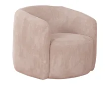 Sessel Alken, Cordstoff rosa, drehbar