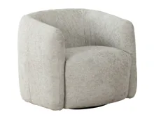 Sessel Alken, Stoff hellgrau, drehbar