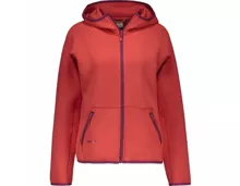 Sherpa Damen-Powerstretch-Hoodie Jhule L, hellrot