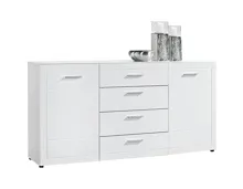 Sideboard Atlantis MDF Hochglanz weiss 180 x 92 x 40 cm