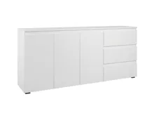 Sideboard Shark Melamin weiss matt 178.5 x 80 x 40 cm