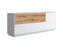 Sideboard Solano Dekor weiss/Eiche Artisan 205 x 77 x 44 cm