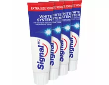 Signal Zahnpasta White System 4 x 100 ml