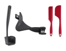 SilvcerCrest® Ausgiesshilfe/Drehkellenspatel/Spatel-Set, 2-tlg.