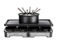 SilvcerCrest® Fondue-Raclettegrill-Kombination