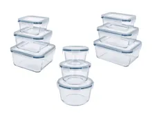 SILVERCREST Premium-Glasfrischhaltedosen-Set, 3-tlg.