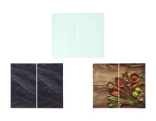 SilverCrest® Glas-Herdabdeckplatten, 2er-Set