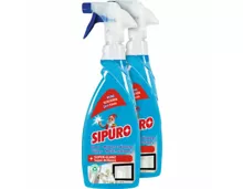 Sipuro Glas & Multiflächen Reinigungsspray 2 x 650 ml