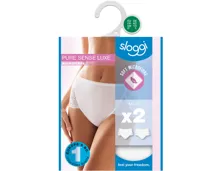Sloggi Damen-Slip Luxe Maxi, 2er-Pack 38, weiss