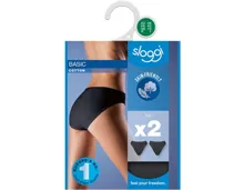 Sloggi Damen Tai-Slip, 2er Pack 36, weiss