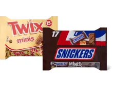 Snickers- oder Twix-Minis