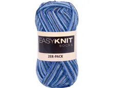 Sockenwolle 2er-Set, 2 x 50 g / Knäuel blau