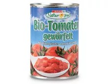 SPAR Natur pur Bio-Tomaten gewürfelt/ geschält