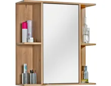 Spiegelschrank Bergen Dekor Eiche Artisan weiss 70 x 74 x 22 cm