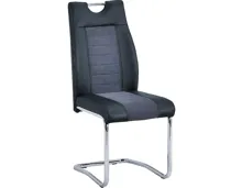 Stuhl Brantford Stoff schwarz