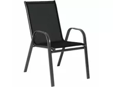 Stuhl Parma Metall, Textilene, schwarz