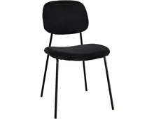Stuhl Samy Cordstoff schwarz
