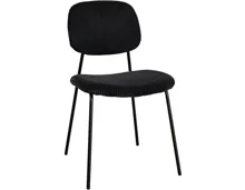 Stuhl Samy Cordstoff schwarz