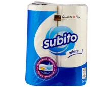 Subito Haushaltspapier weiss 2 Rollen