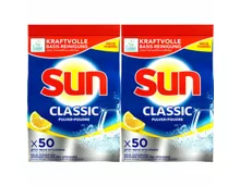 Sun Classic Geschirrspül-Pulver Active Clean Lemon 2x 950g