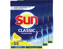 Sun Spülmaschinenpulver Classic Zitrone 3 x 55 Spülgänge