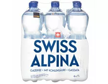 Swiss Alpina Blau Mineralwasser mit Kohlensäure 6x1l