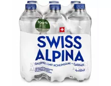 Swiss Alpina Blau Mineralwasser mit Kohlensäure 6x50cl