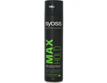 Lot De 3 Sprays Coiffants Syoss Max Hold - 3 X 400 Ml, Fixation Extrême