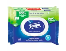 Tempo Feuchtes Toilettenpapier sanft & sensitiv 2 x 42 Tücher