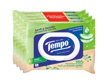 Tempo Feuchttücher Sanft & Sensitiv, 4 x 42 Stück