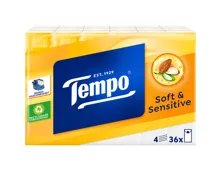 Tempo Plus Taschentücher Mandelöl & Aloe Vera 36x9 Stück