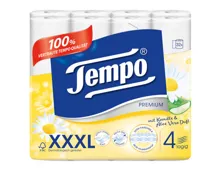 Tempo Toilettenpapier Premium Kamille & Aloe Vera 4-lagig 32 Rollen