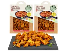 The Green Mountain plant-based vegane Alternative zu Poulet Chunks Paprika 2x 180g