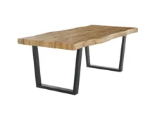 Tisch Don I Dekor Wildeiche Gestell schwarz 200 x 76 x 100 cm