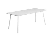 Tisch Keri Keramik weiss/grau, 180 x 76 x 90 cm